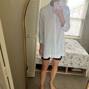 Top shop White Shirt Dress/Blouse